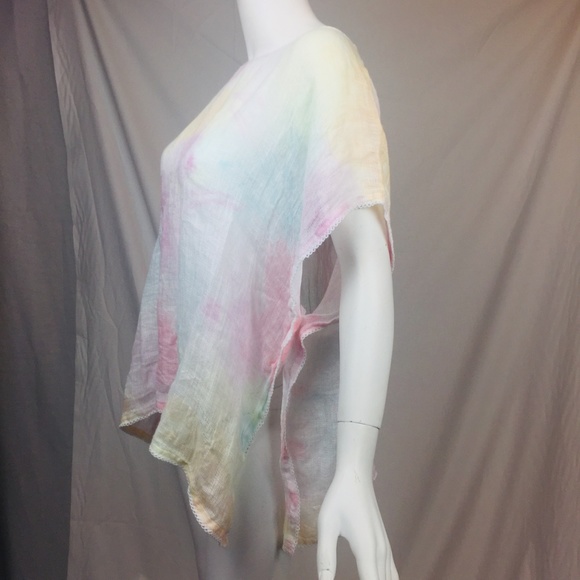 J. Jill Pure Jill XS/S Artisanal printed poncho - Picture 3 of 8